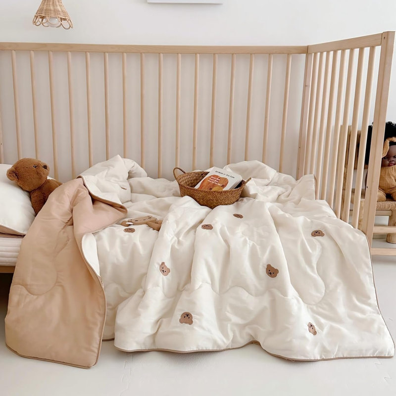 Couverture pour bébé courtepointe respirante, L 47 po x L 59 po