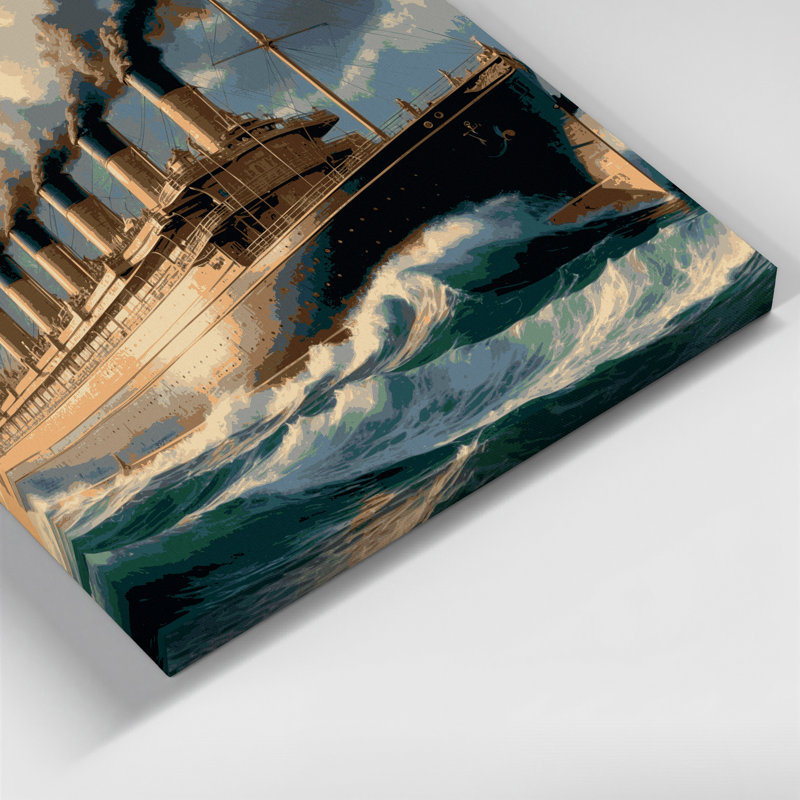 Art sur toile gris, H 16 po x l 20 po