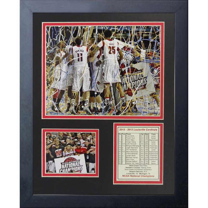 2013 louisville cardinals champions-célébration souvenirs encadrée