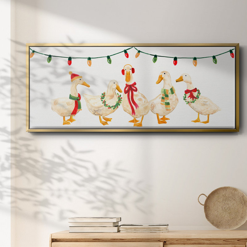 Merry Quackmas Collection D-, toile encadrée, H 20 po x l 50 po