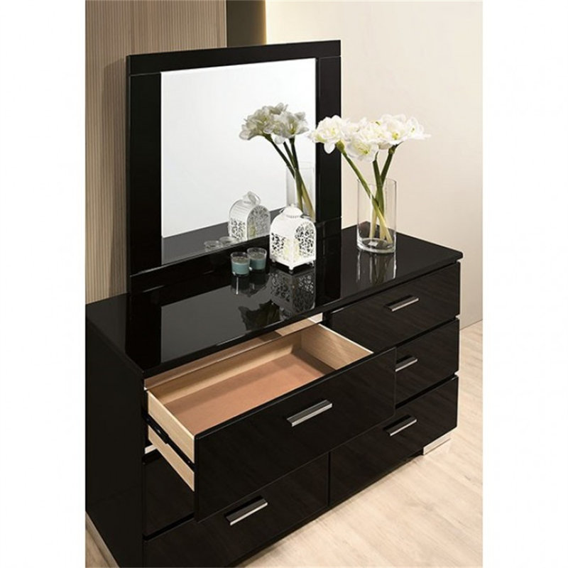 Commode double 6 tiroirs Glendolyn