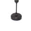 Lampe de table en métal avec abat-jour conique et base ronde, noir