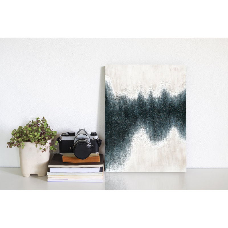 Peinture sur toile tendue, H 16 po x l 12 po x P 1,2 po