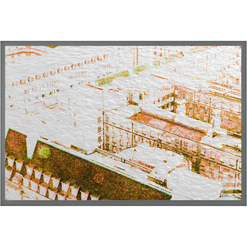 Single Picture Frame Print, 76cm H x 114cm W x 4cm D, Grey
