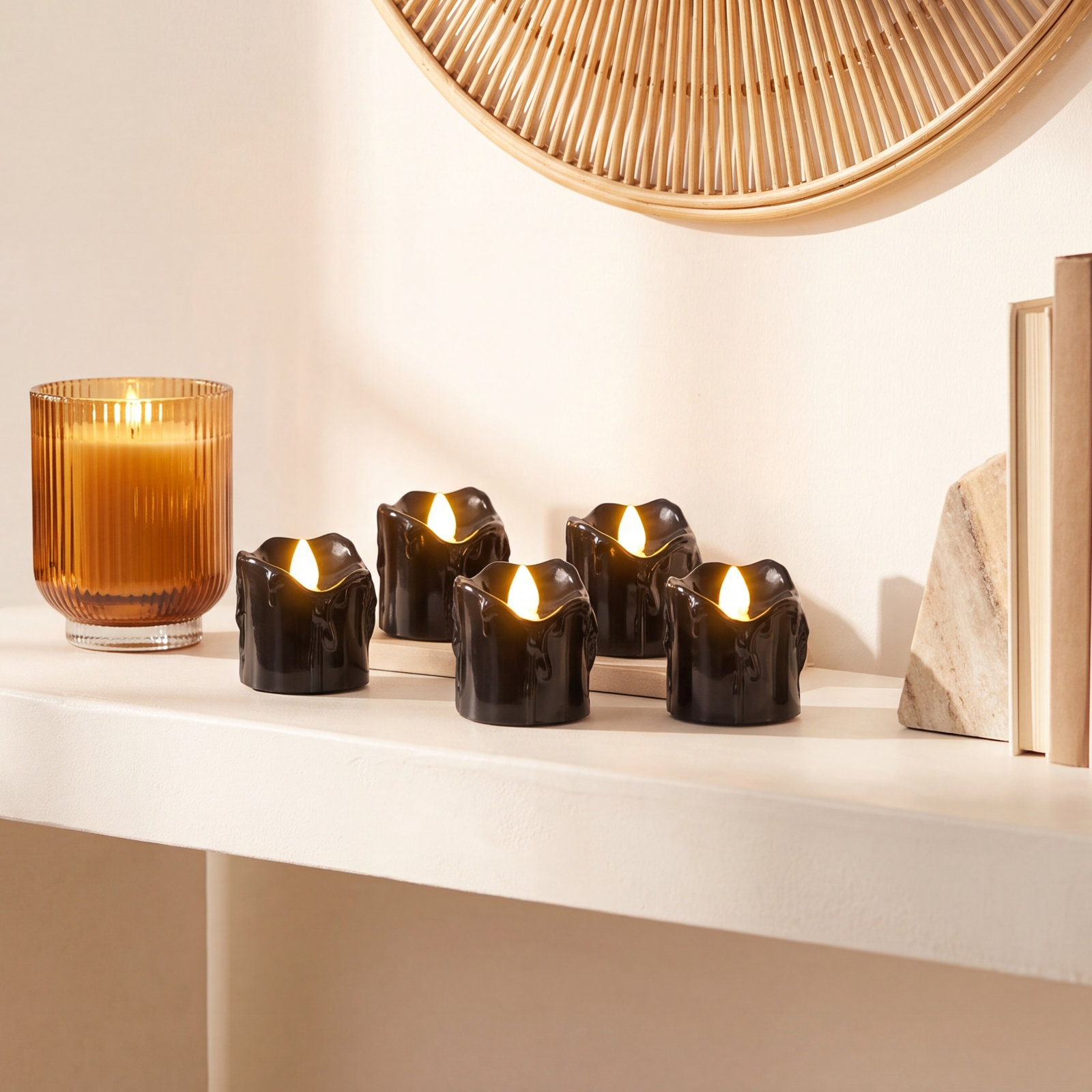 36-Piece LED Halloween Tealight Candle Set