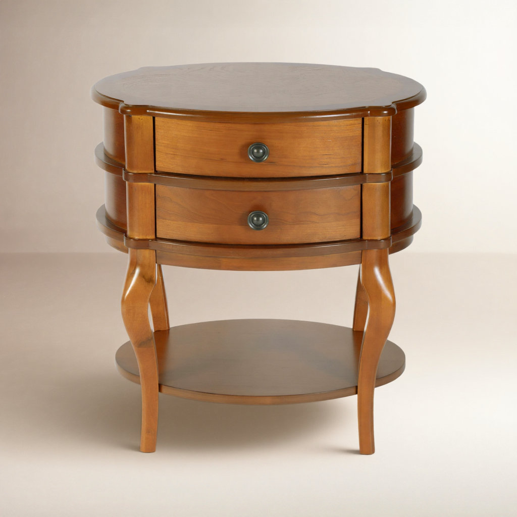 Tara 24" End Table, Light Brown