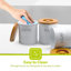 ROYALFORD 5-Piece Kitchen Countertop Storage Set | Tea, Sugar, Coffee Canisters, Freestanding Kitchen Paper Roll Holder & Display Mug Holder Matching Set-106358644