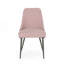 Ensemble de 2 chaises de salle à manger Milin Modern, pieds en fer et dossier incurvé-1500206010-1500206011