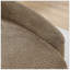 Fauteuil paresseux moderne simple ovale avec dossier intégré, accoudoirs latéraux et coussin, chaise longue compacte peu encombrante pour le salon - brun-104392547