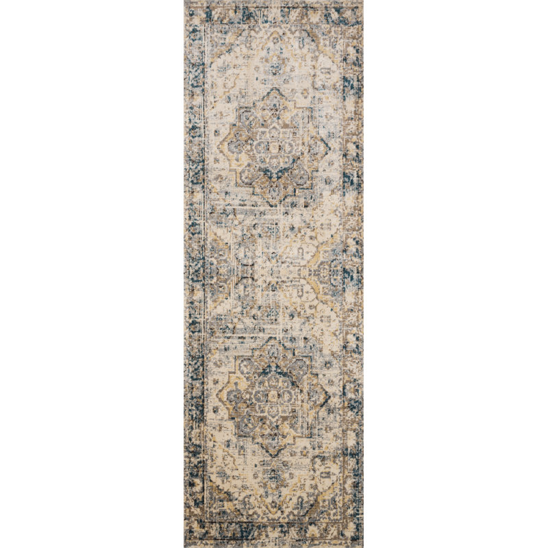 Tapis oriental brun Jeterson, Tapis de couloir 2 pi 7 po x 8 pi