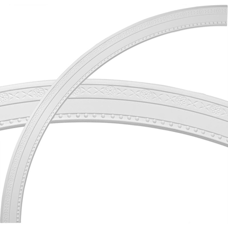 Ensemble d'anneaux de plafond Tralee, Simple (1/4 d'un cercle complet)