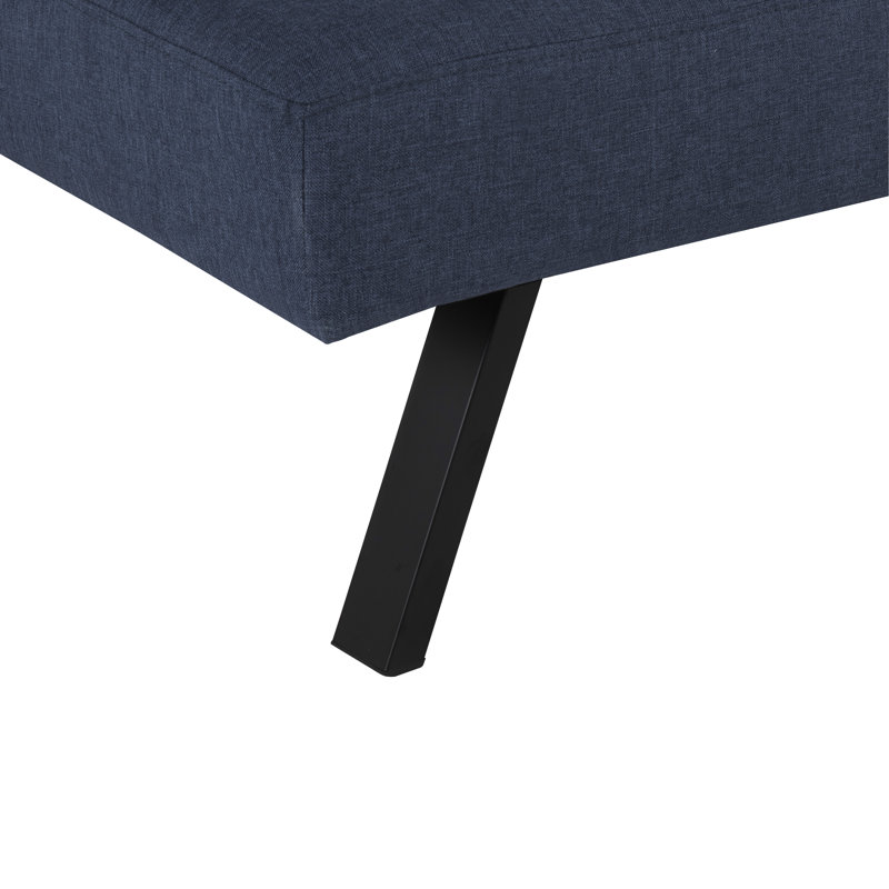 Benito Full / Double 70.47'' Upholstered Convertible Sofa, Navy Blue