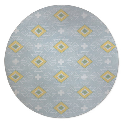 Low Pile Carpet Straight Round Chair Mat -  KAVKA DESIGNS, MWOMT-17299-5X5-KAV2304