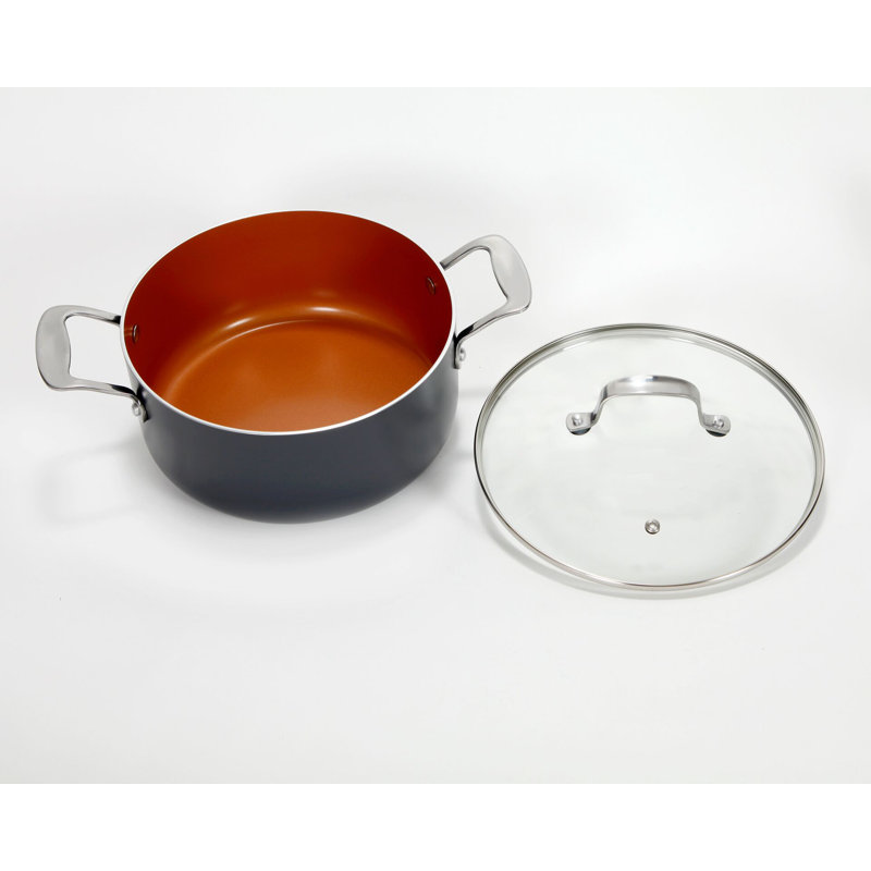 Gotham Steel Stock Pot with Lid, 1 quarts