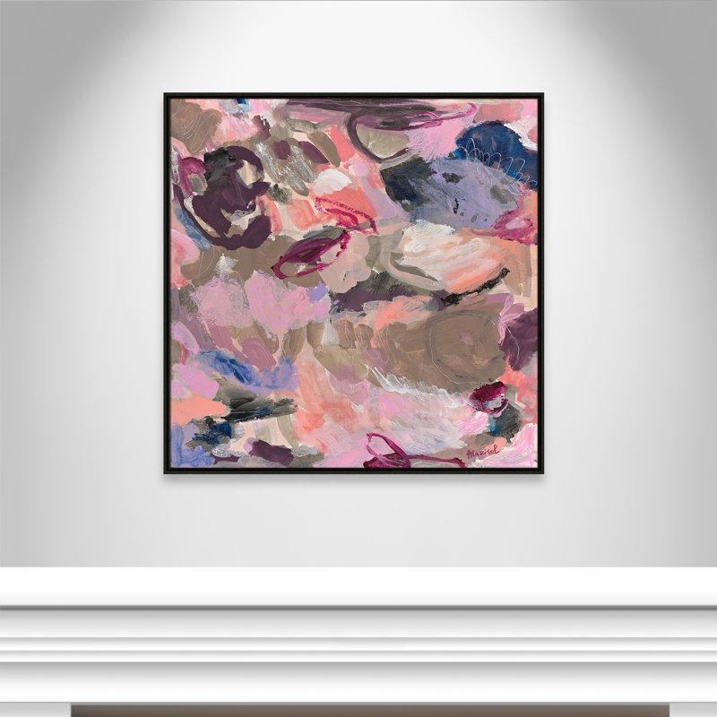 «Vineyard Evening Square» par Marisol Evora, H 37,5 po x l 37,5 po, Espresso