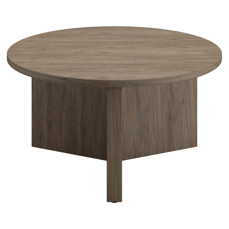 Kjartan Pedestal Coffee Table, Grey Oak
