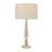 Crystal Clear Buffet Lamp with Gold Accents