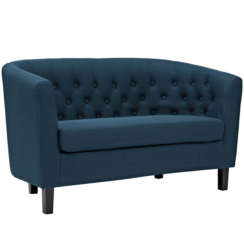 Causeuse en tissu Modway Prospect, Polyester azur