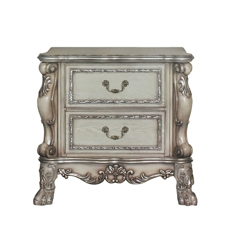 Modern Elegance Nightstand, Antique White