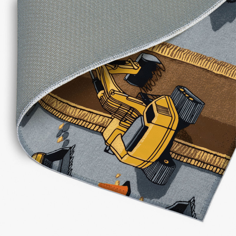 Tapis intérieur et extérieur brun Transport, Rectangle 4pi x 6 pi