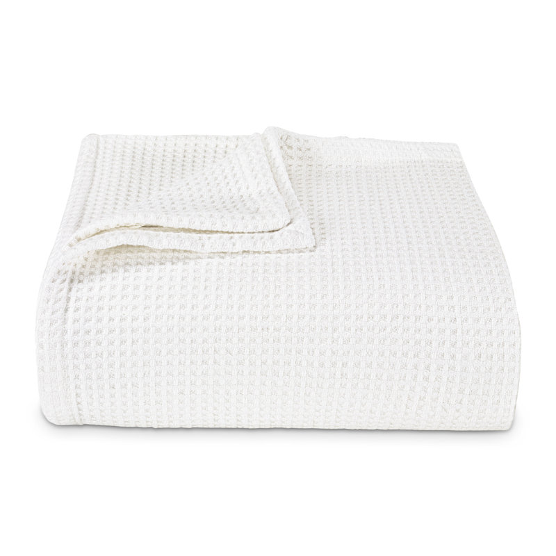 Couverture en coton Vera Wang, Très grand lit, Blanc