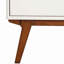Table de chevet 2 tiroirs Adara - blanc / brun