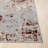 Rust/Gray Industrial Distressed Abstract Machine Washable Rug-136276023