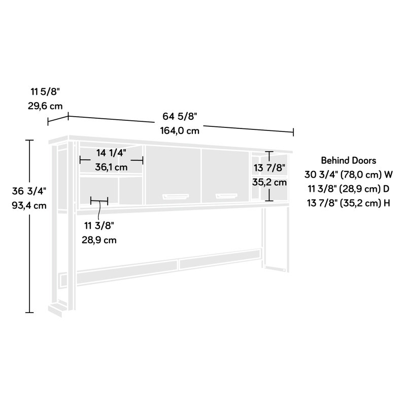 Avec une finition brune pour l'organisation du bureau à domicile, des options de tablettes réglables, des espaces de rangement cachés, une construction, une installation rapide, un agencement cohésif unique pour les petits bureaux, des compartiments, 