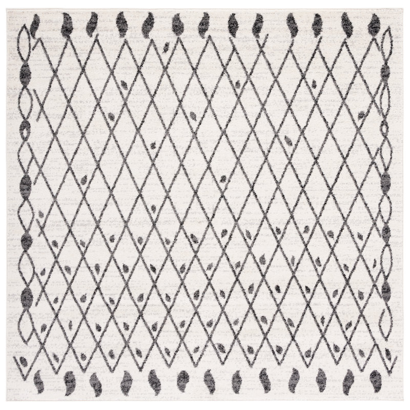Tulum Performance Southwestern Rug, Square 6'7"