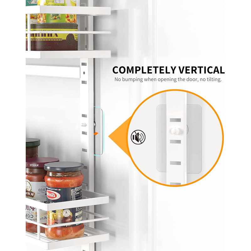 Door Spice Rack with Adjustable Racks