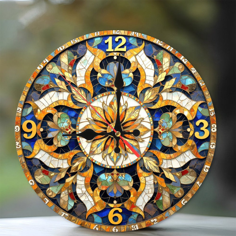 Horloge de singe colorée