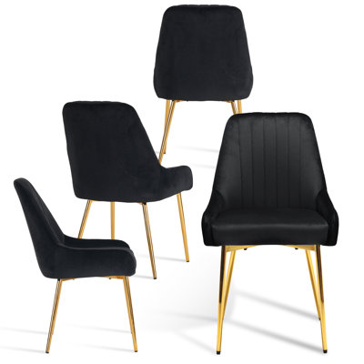 Maulsby Tufted Velvet Dining Chair by Everly Quinn