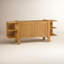 Buffet en bois massif 72 "avec portes fermées magnétiques Saint-Sébastien