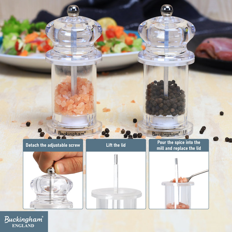Buckingham Salt & Pepper Mill Set 13.5 cm