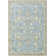 Tapis bleu à motif floral Berger