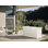 Coffre de terrasse en acier galvanisé avec serrure et système de levage hydraulique à fermeture douce Bioorts LeisureTime 120 L 52,75 po x l 24,4 po x H 27,9 po