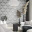 Kumano Pearleascent 3D Embossed Stork Design Wallpaper Roll-526913846