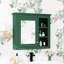 Armoire à pharmacie 30 po x 28 po, armoire de rangement murale pour salle de bain, armoire murale moderne avec miroir, armoire à pharmacie, armoire à miroir avec 3 tablettes ouvertes-1201973622
