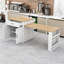 Élégant îlot de cuisine multifonctionnel avec table de salle à manger extensible, rangement double et prises de courant-635284788