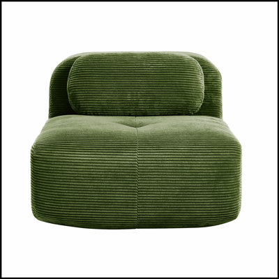 Canapé d'angle luxueux en velours côtelé avec coussins moelleux pour un confort optimal et une élégance moderne dans votre salon.