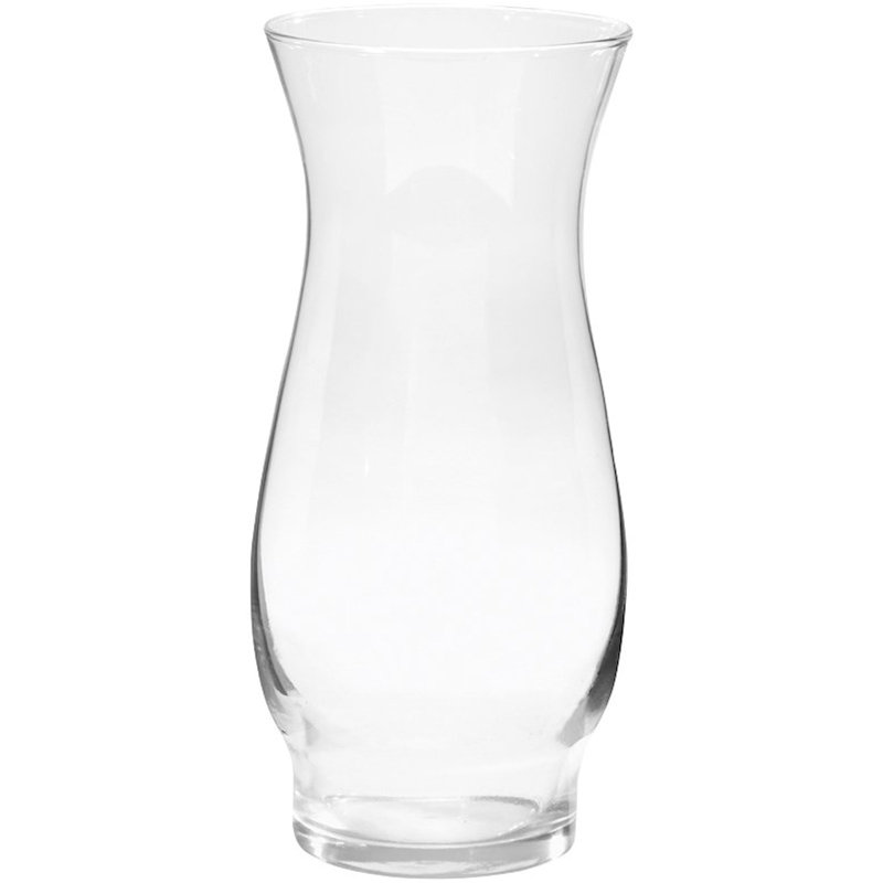 Vase en verre transparent