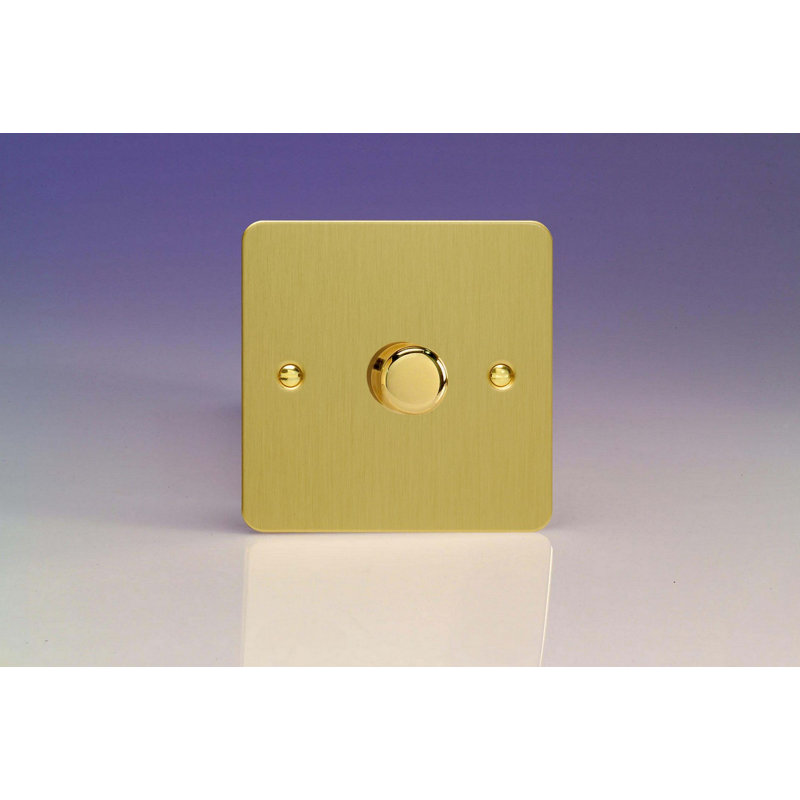 Wall Mounted Dimmer, Brushed Brass