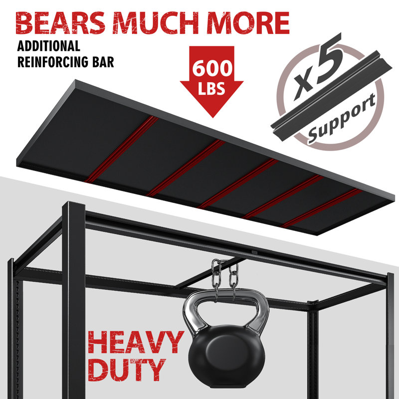 Musema Garage Shelving, Storage Shelves 3000LBS, 5 Tier Adjustable Metal Shelving Unit, 78" H x 55" W x 26" D