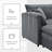 Modular Sectional Sofa With Movable Ottoman-229194961