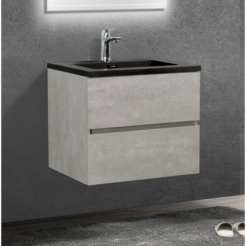 Tesoro 23.4" Wall-Mounted Single Bathroom Vanity Set