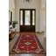 Tapis rouge / brun / noir en coton imprimé à la machine Guria-2009148898