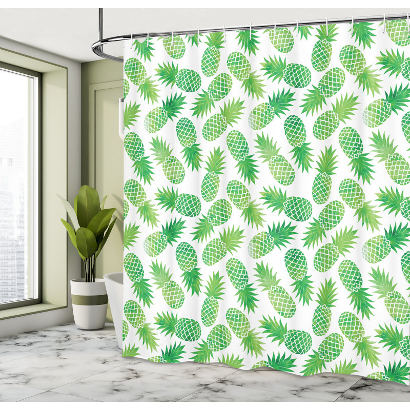 Shower Curtain with Hooks Included, 70" H x 69" W