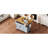 Blue Grey 52'' Drop Leaf Kitchen Island. Plentiful Storage With 2 Doors, 5 Drawers, Towel And Spice . Adjustable Shelf. Mobile Lockable Wheels. Strong Oak Veneer. Classic Elegance Island Leaf.-598641236