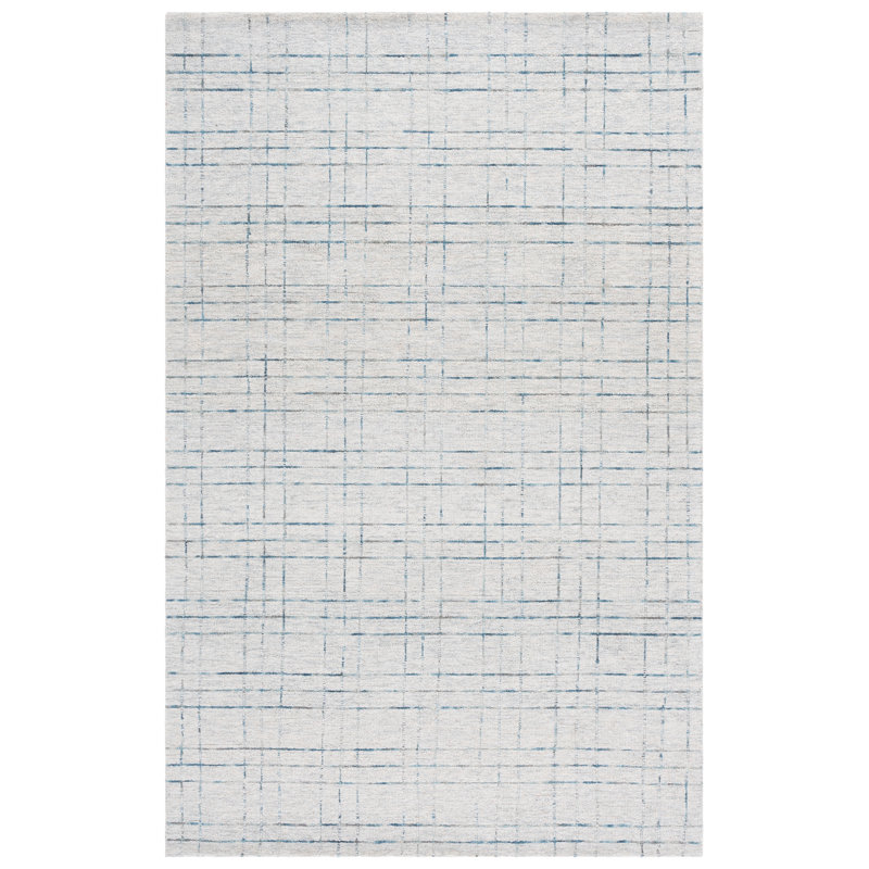 Genre 551 Hand Tufted 80% Wool; 20% Cotton Geometric Rug, Rectangle 5' x 8'