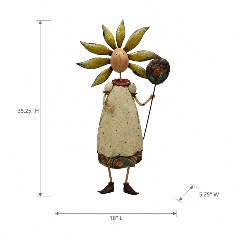 Figurine de jardin 35,25 po "Daisy"
